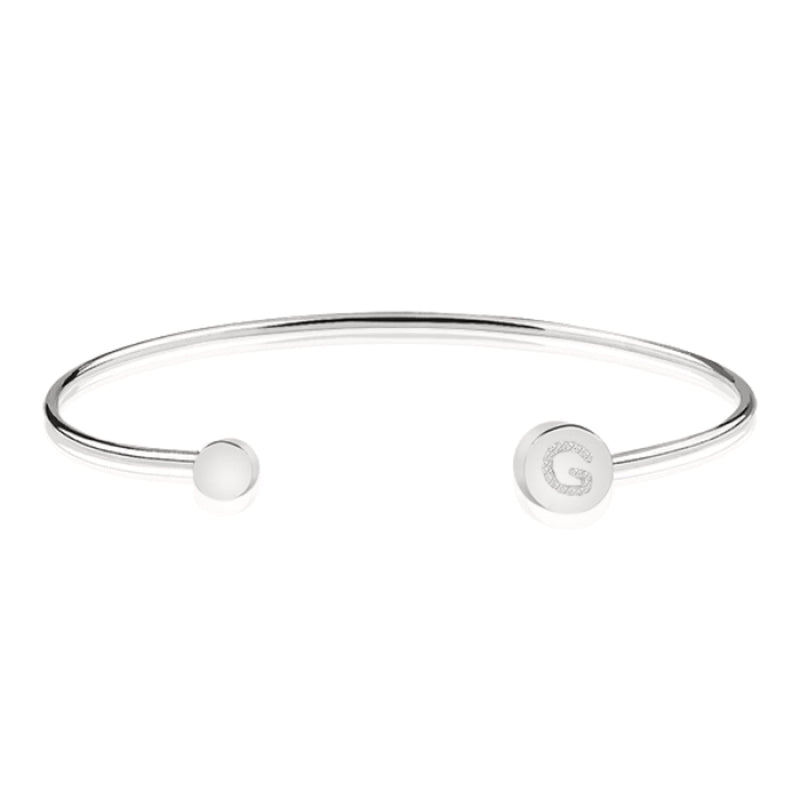 Initialen-Armband mit Strass Schmid & von Bosio G 